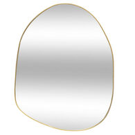 Espejo pared ROMAN con borde dorado
