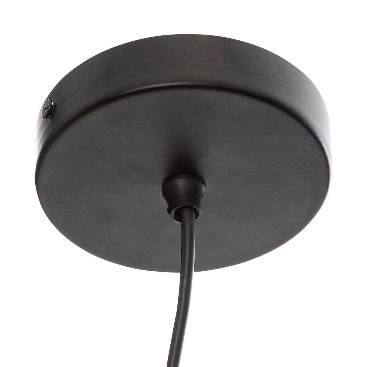 Candeeiro de teto calio preto metal 20cm, , large