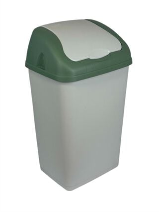 Bin ALTHEA with swing lid grey, , large
