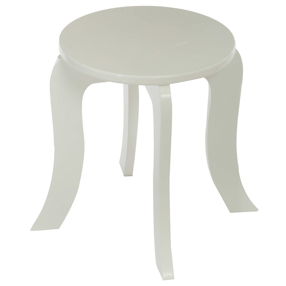 Toucador branco com tamborete, , large