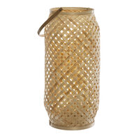 Lanterna Natural Cross Em Bambu 47cm