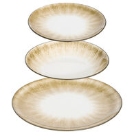 Vajilla de 12 piezas SOPHIE marr&oacute;n