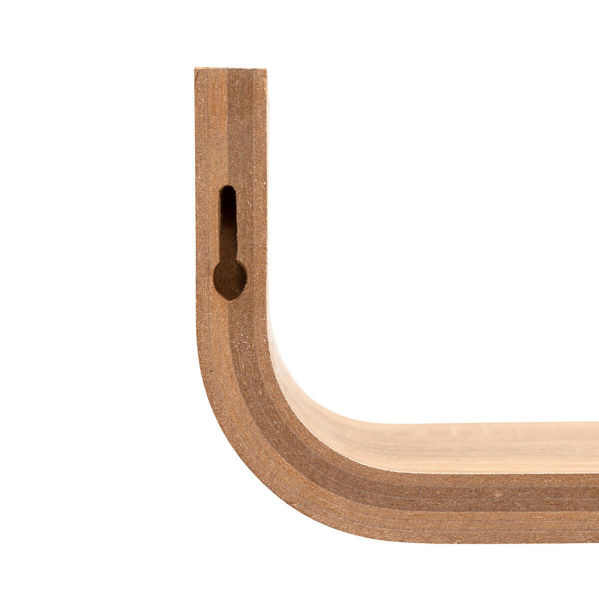 Prateleira curva para parede FIXY bege, , large