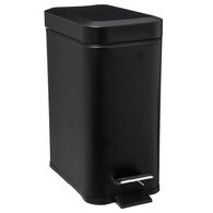 Cubo wc rectangular negro 5L