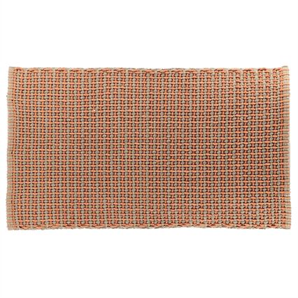 Tapete wc MIMETISME taupe em algodão 50x90cm, , large