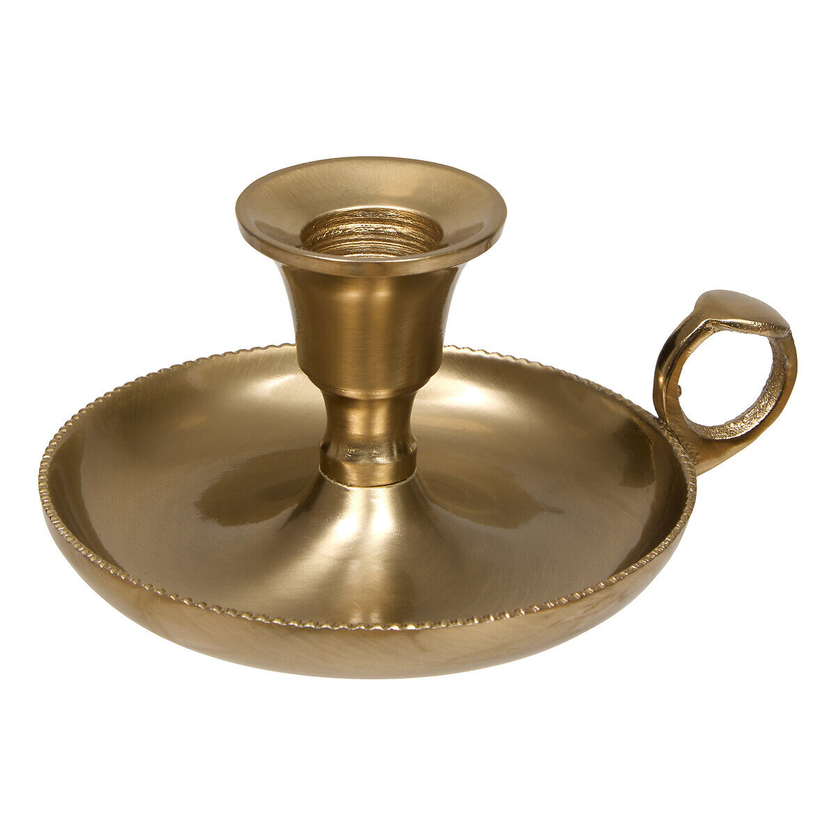 Castiçal para 1 vela dourado, , large