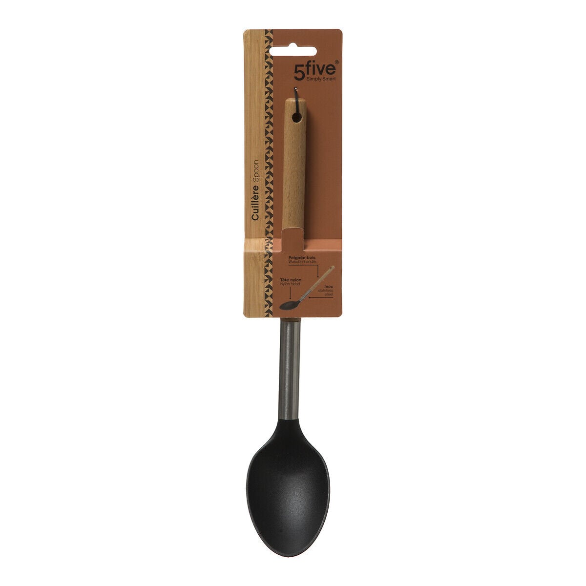 Colher NYLON com cabo em madeira, , large