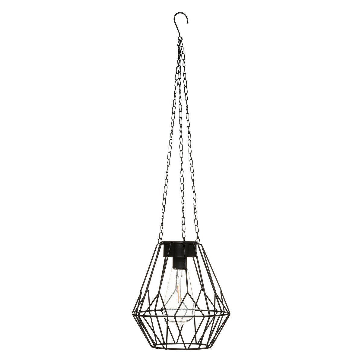 Candeeiro SOLAR suspenso preto, , large