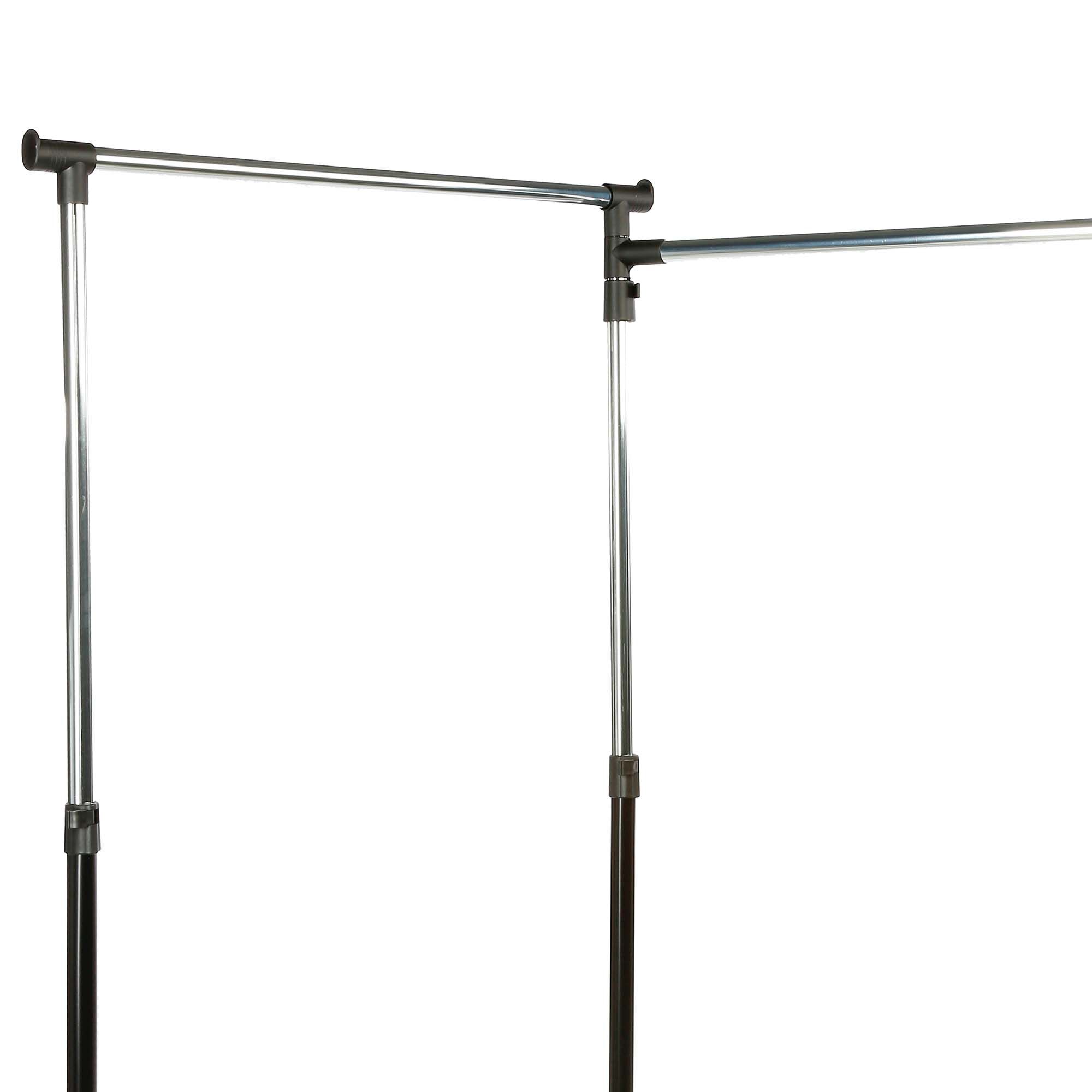 Suporte duplo de metal com 1 barra rotativa, , large