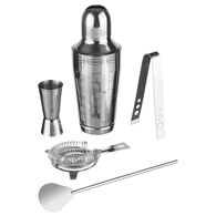 Conjunto De 5 Pe&ccedil;as Para Cocktail Em Inox
