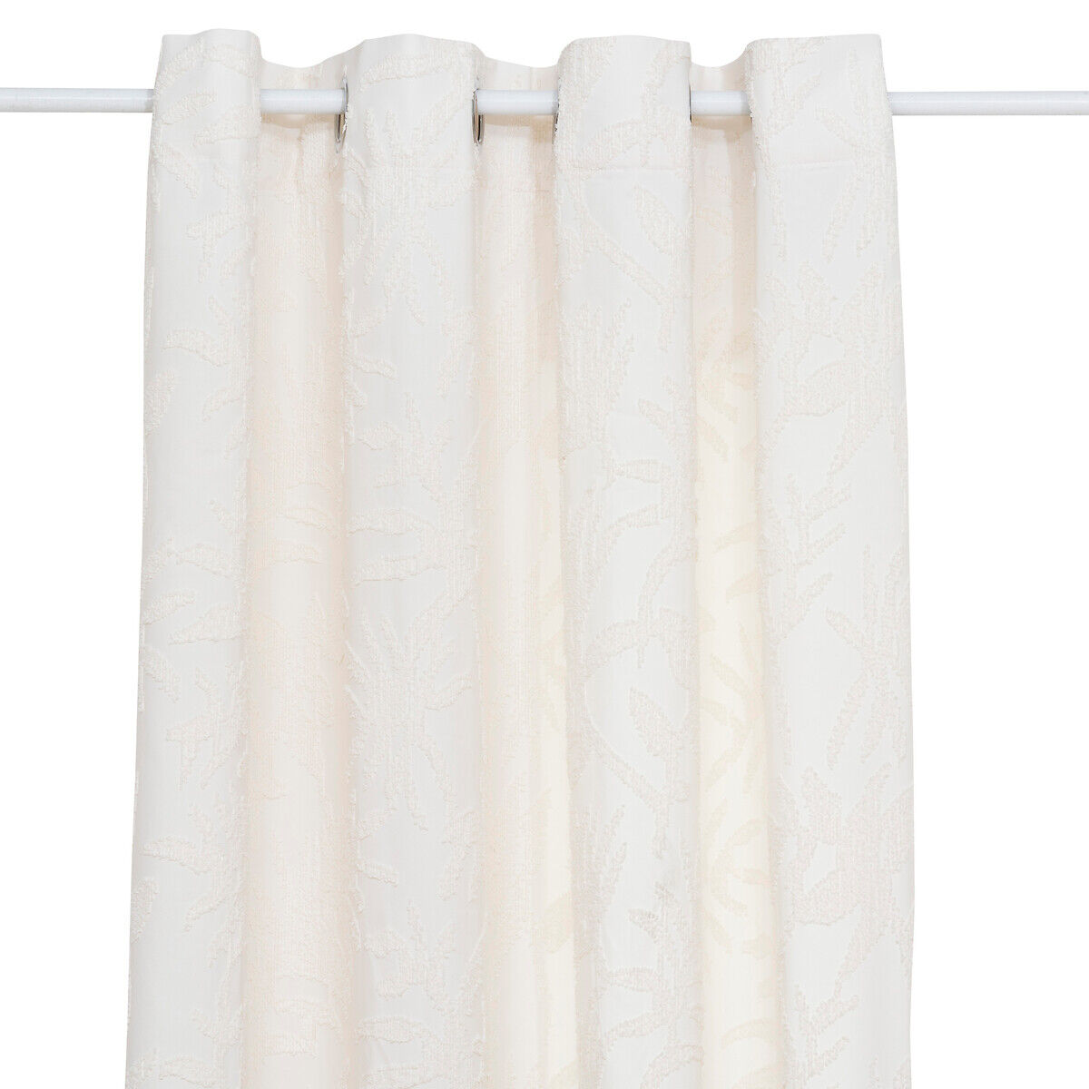Cortina jacquard WILLOW marfim 135x260cm, , large