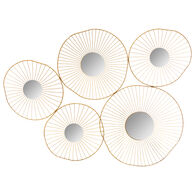 Juego De 5 Espejos Decorativos Metal