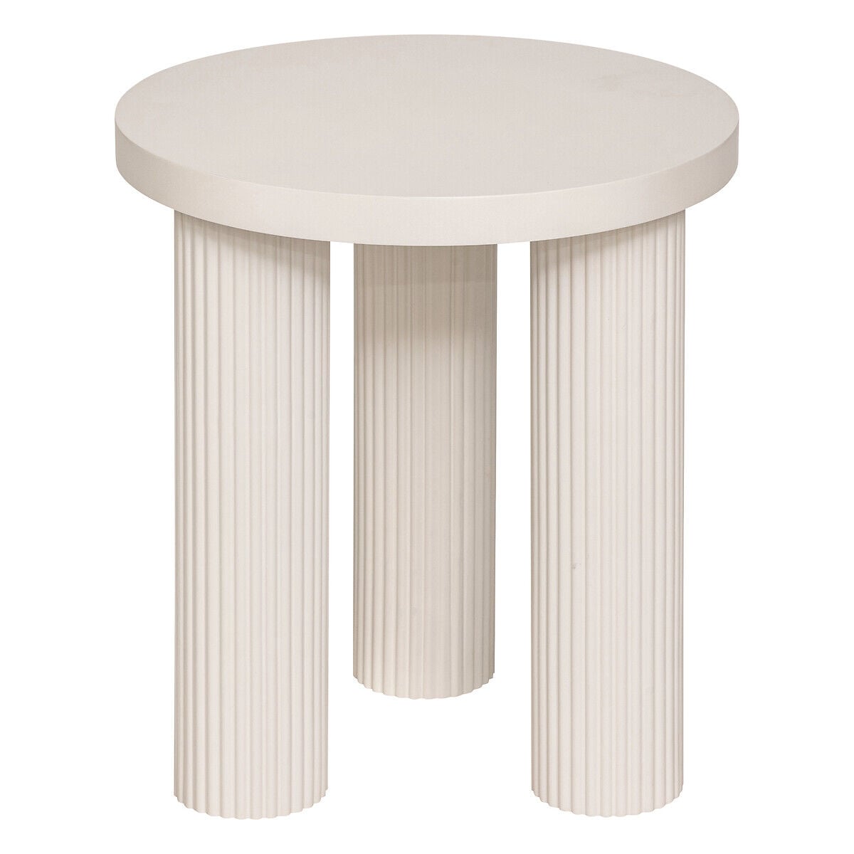 Mesa de apoio TELLA marfim em mdf 40X40x45cm, , large