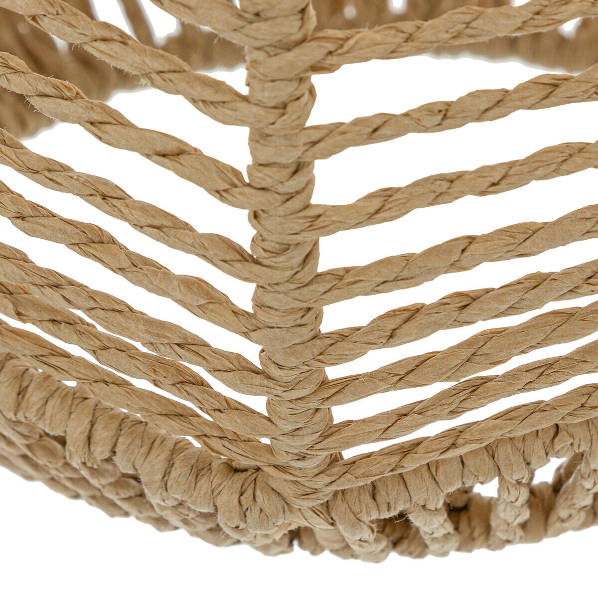 Candeeiro de teto CAREN bege em corda, , large