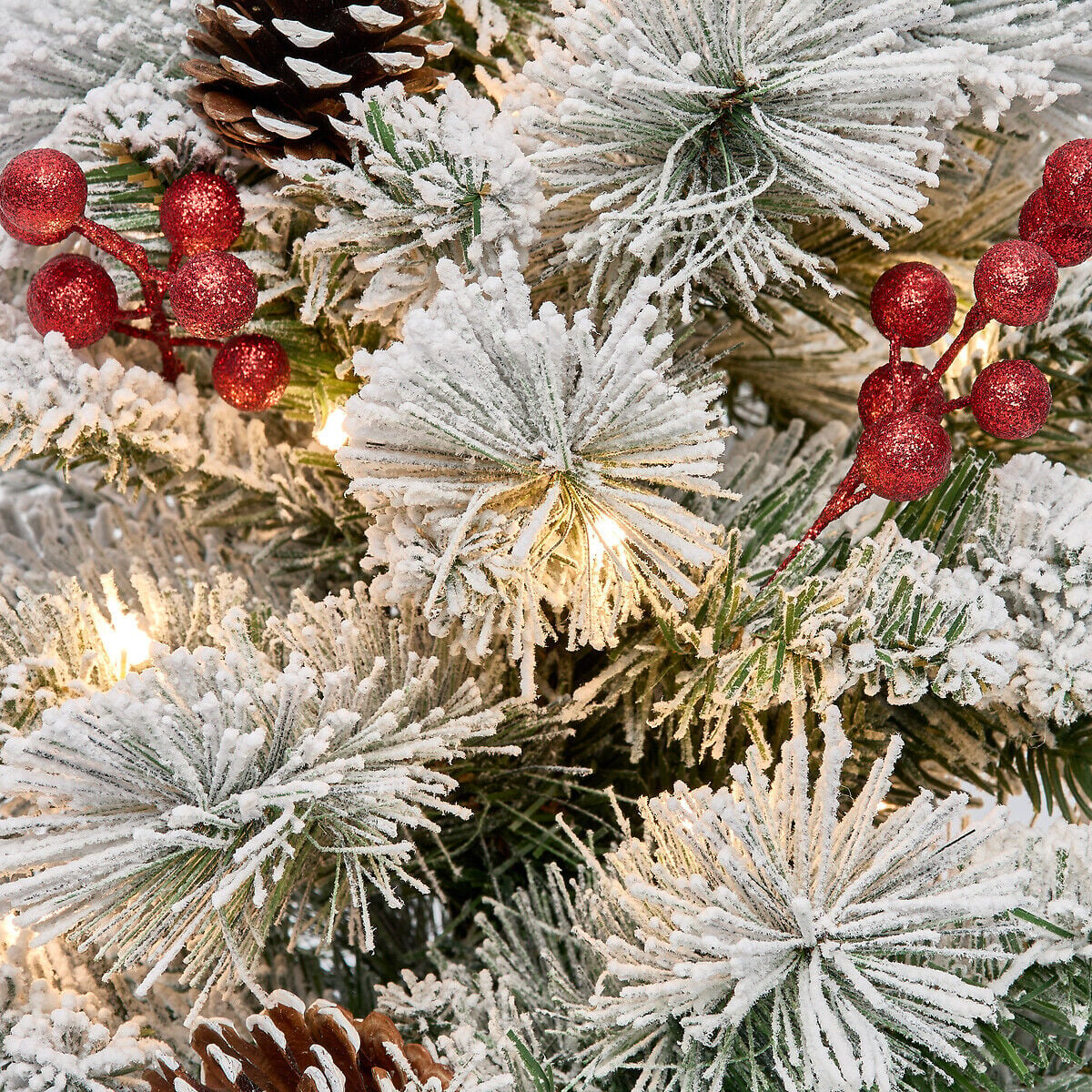 Árvore de natal decorativa piki com pinhas 50cm, , large