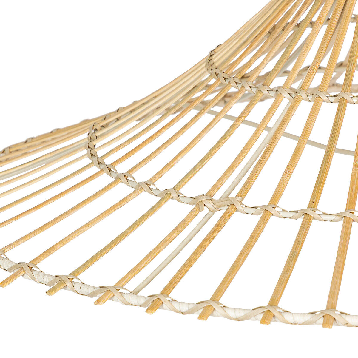 Candeeiro de teto MAHE bege em bambu, , large