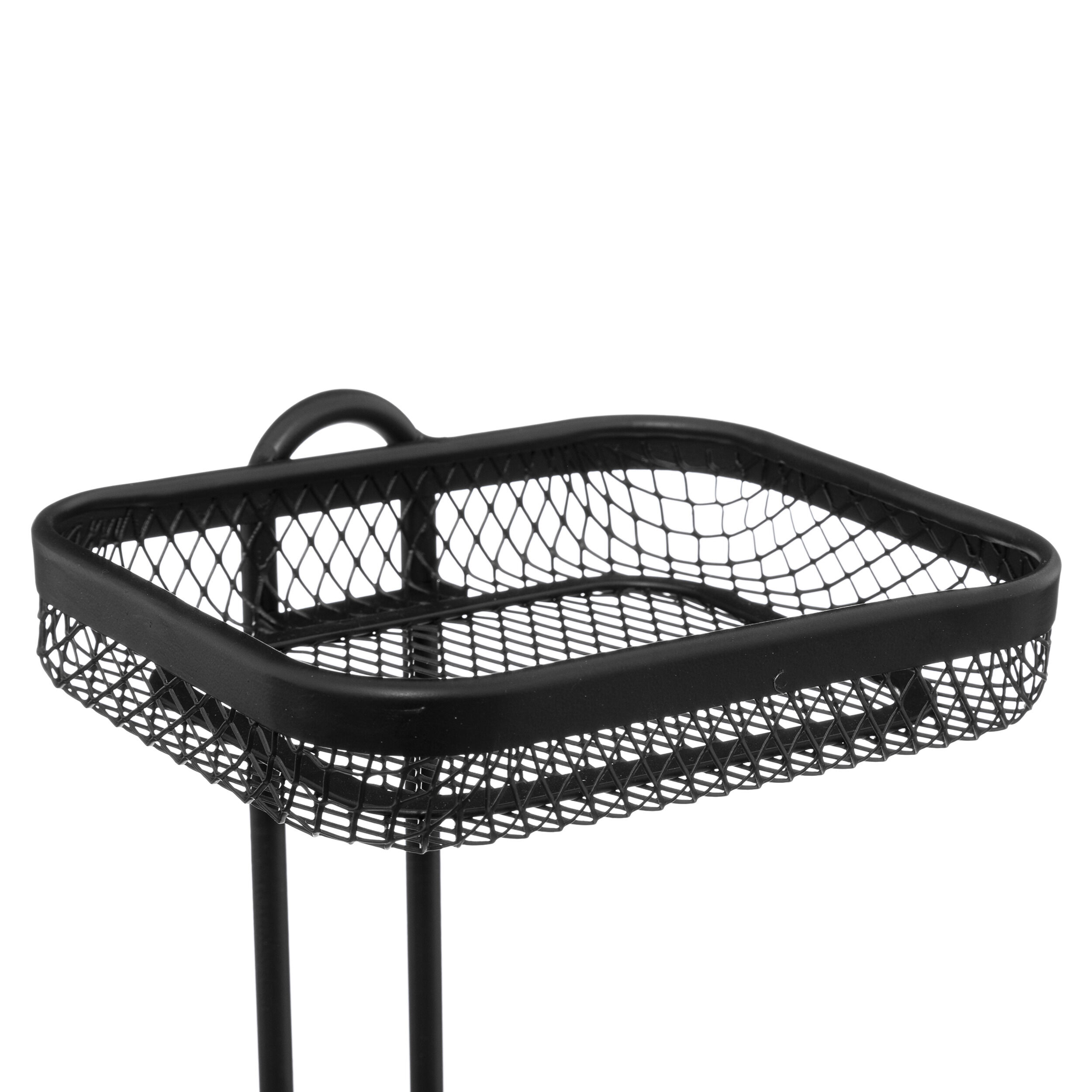 Suporte porta rolos wc preto em metal, , large