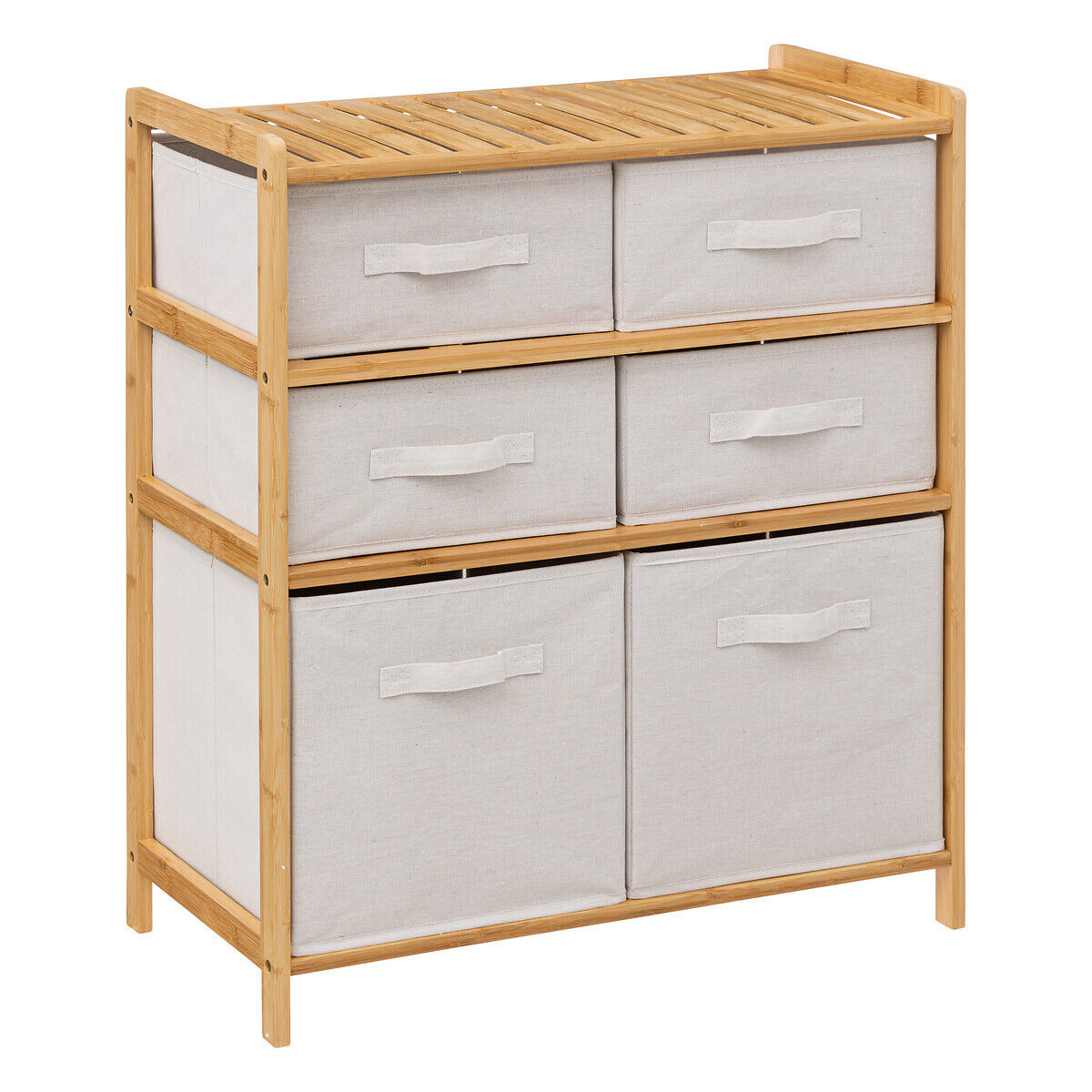 Móvel wc TIDY BOX em bambu com 6 gavetas, , large