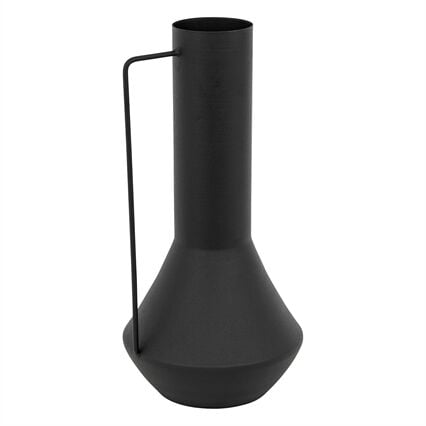 Jarra SYLVAIN preto em metal 34,5cm, , large