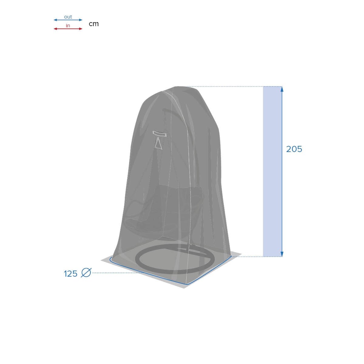 Capa protetora para cadeirão de baloiço, , large