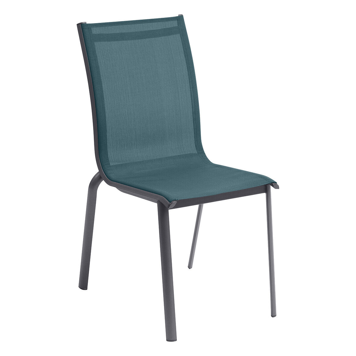 Cadeira empilhável AXANT azul em alumínio, , large