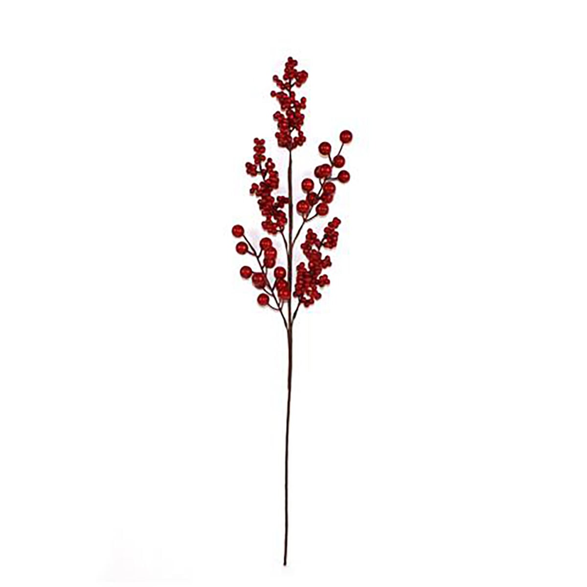 Haste natalícia com bagas vermelhas 75cm, , large