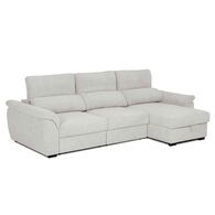Sofá cama BREMAN gris c/arcón y chaise longue