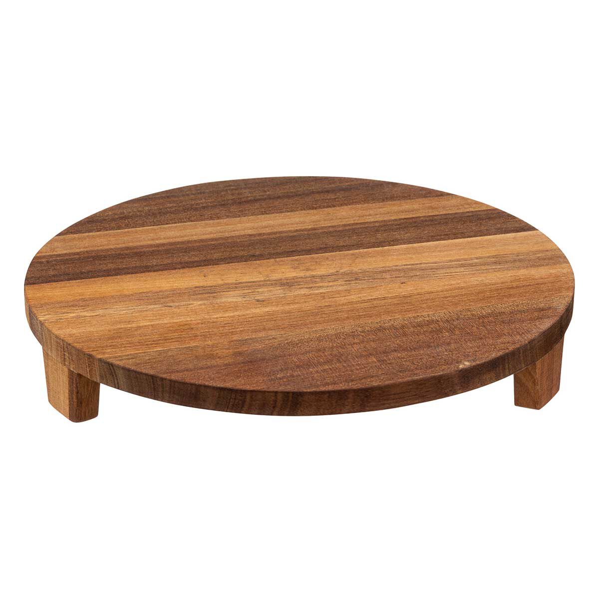 Plato de presentación de madera de acacia 30cm, , large