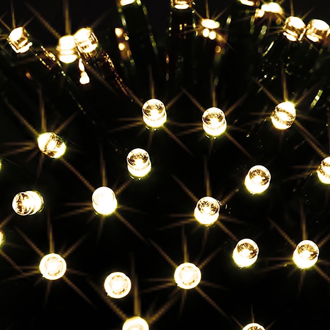 Série luminosa de natal branco quente 48 leds 3,5m, , large
