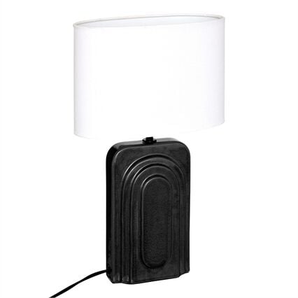 Lámpara de mesa negra MONIA 42cm, , large