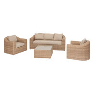 Conjunto De Jardim Moor&eacute;a Savana Em Rattan Sint&eacute;tico