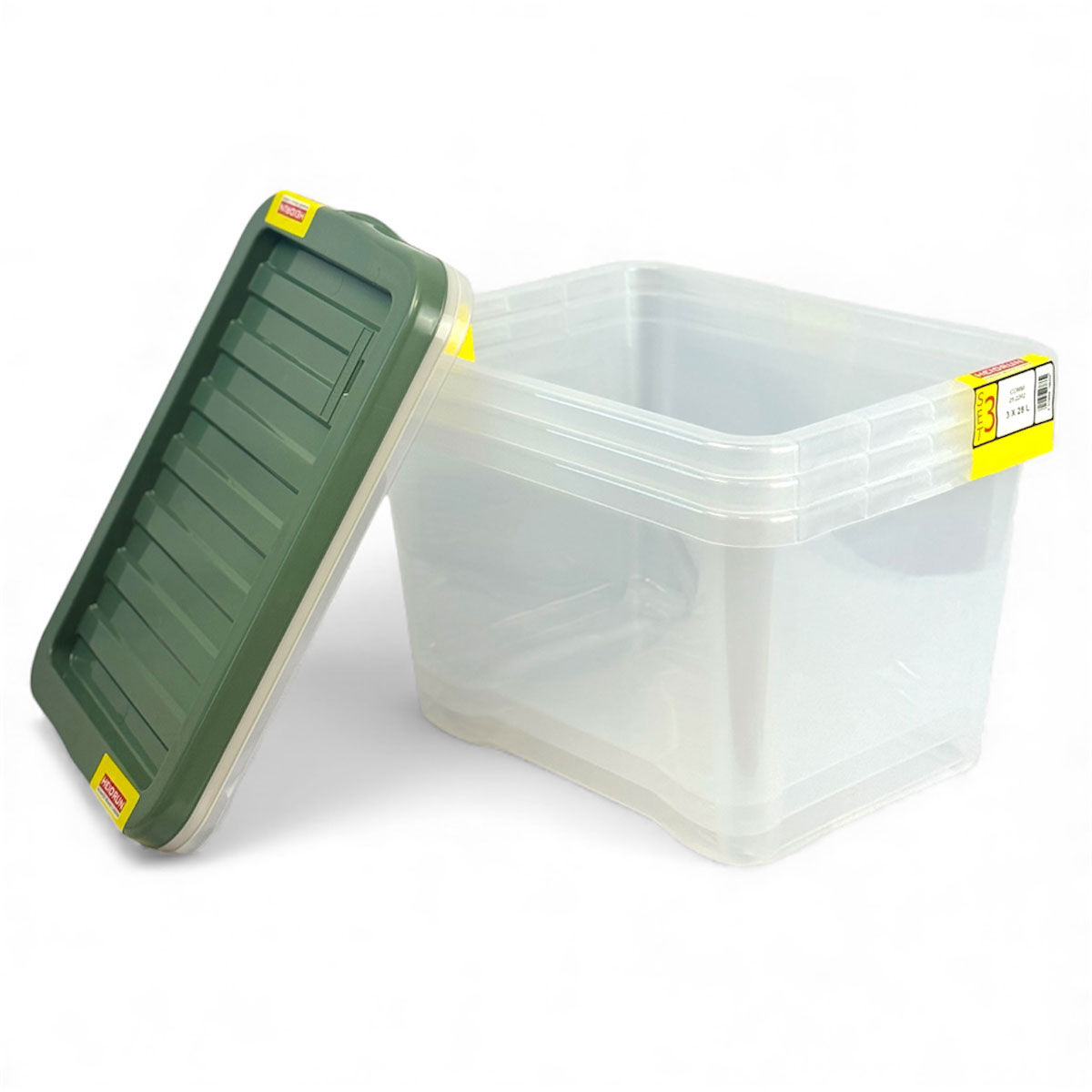 Conjunto de 3 caixas de arrumação QUASAR 28l, , large