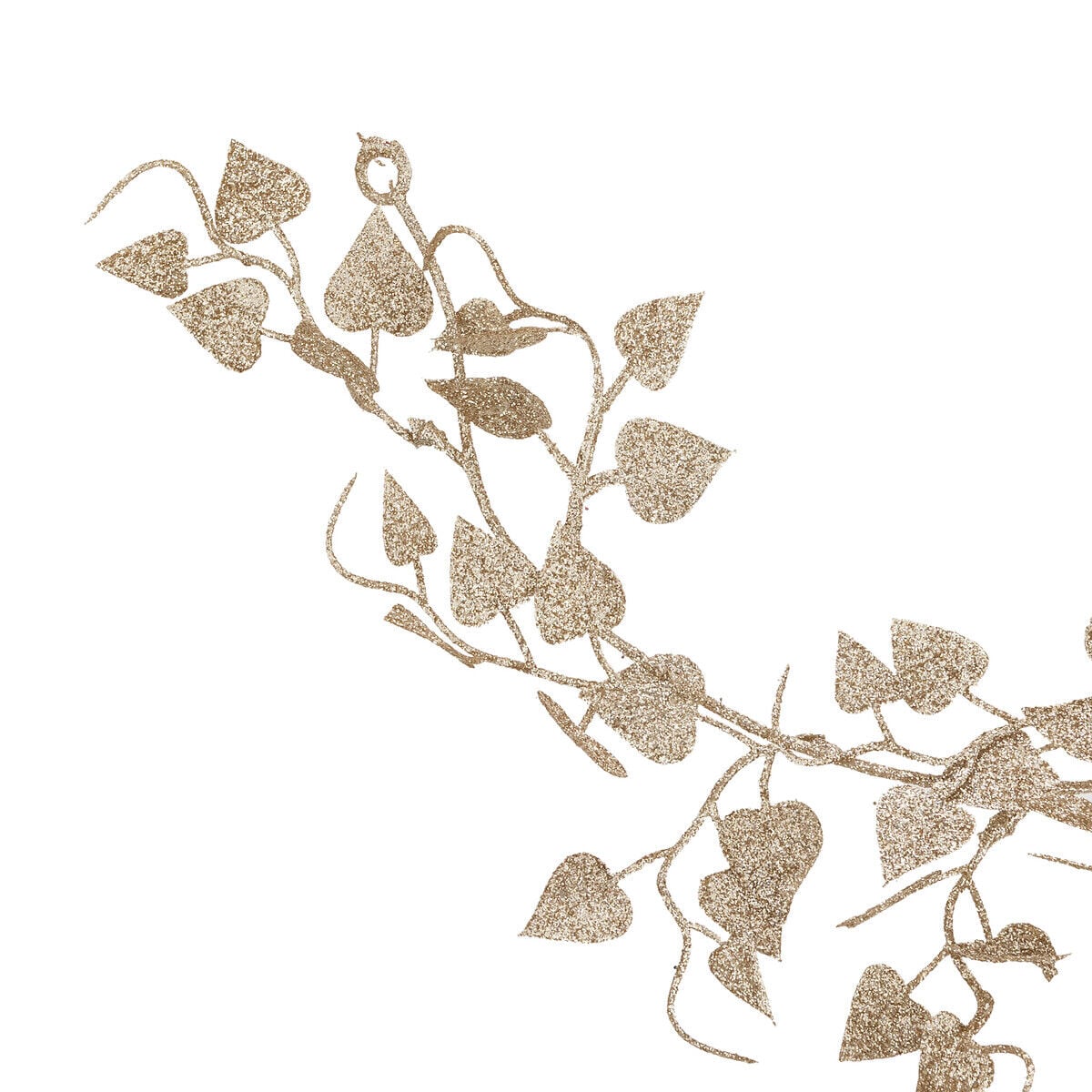 Garland gold leaves with glitter, , large