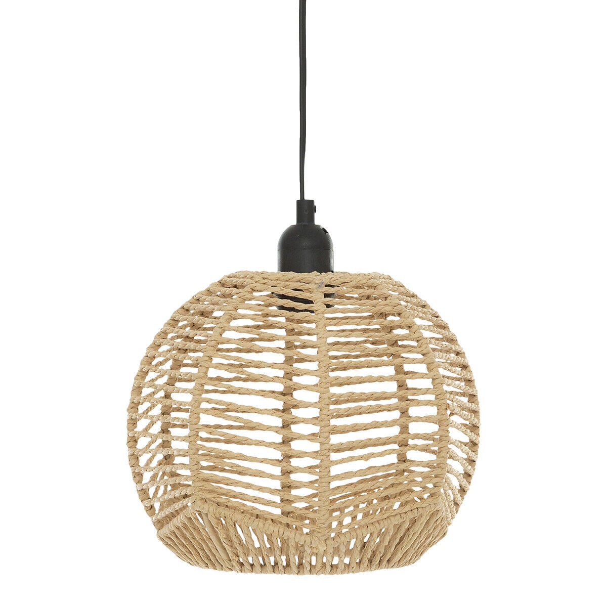 Candeeiro de teto CAREN bege em corda, , large