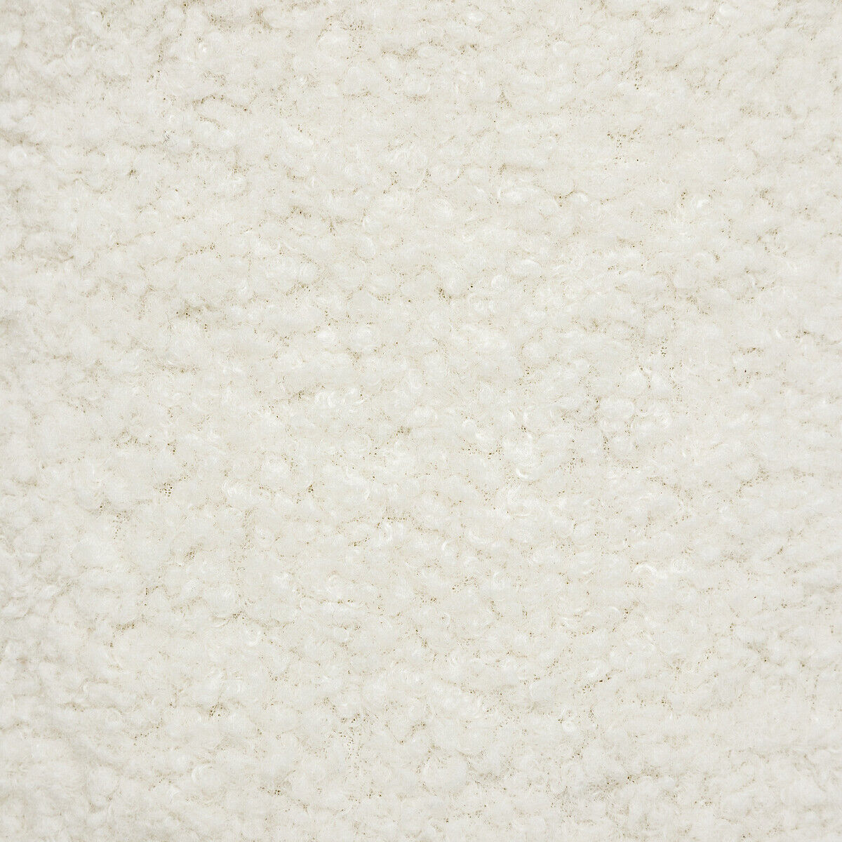 Tamborete INUIT branco em pelo bouclé, , large