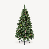 &Aacute;rbol Navidad Wyoming Verde Con Pi&ntilde;as Y Muerdagos