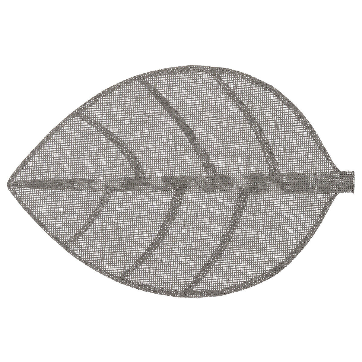 Individual de mesa folha cinza 33x50cm, , large