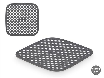 Base quadrada de silicone para fritadeira airfryer, , large