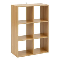 Estanter&iacute;a modular MIX TASSO marr&oacute;n con 6 cubos