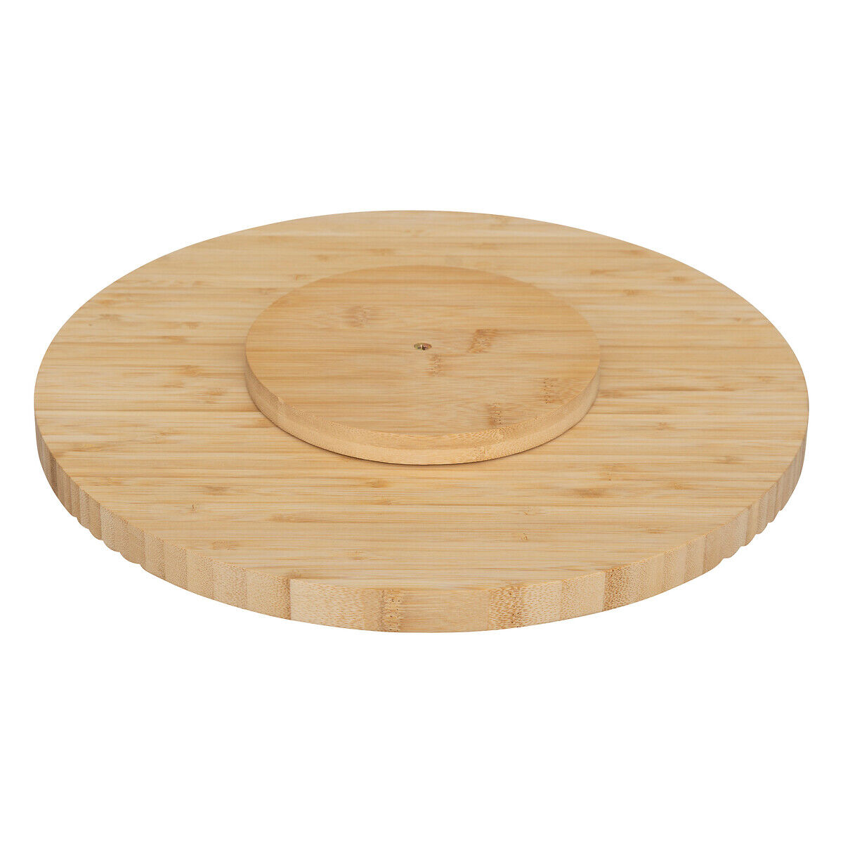 Tábua giratória bege em bambu 35cm, , large