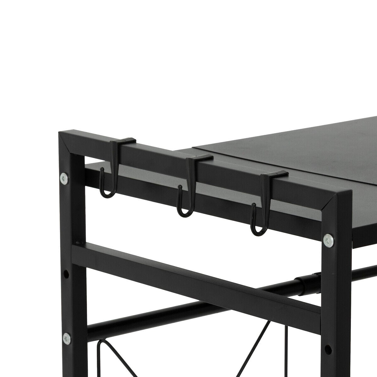 Estante para microondas negro, , large