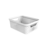 Cesta de almacenaje PIXEL blanca 11l