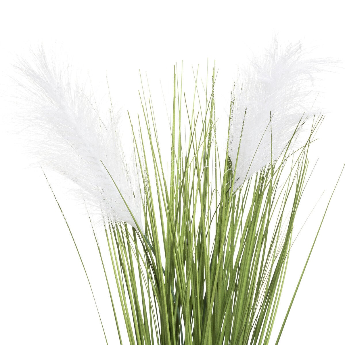 Vaso de cimento com plumas 68cm, , large
