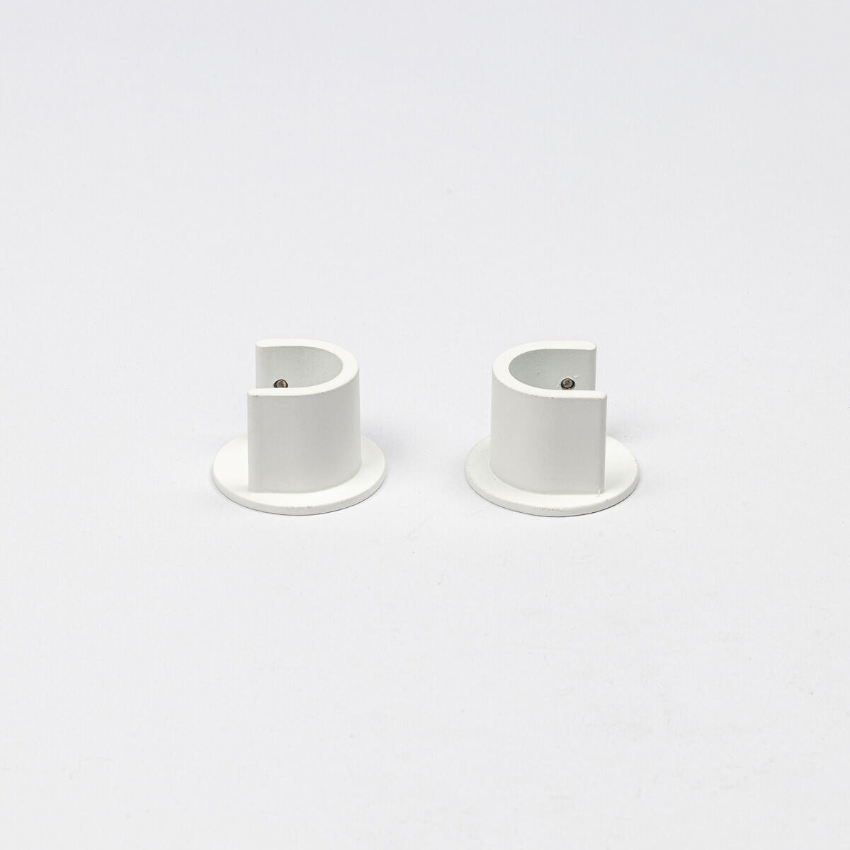 Set of 2 wall brackets matt black, , large