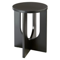 Mesa auxiliar BLOOM negra de mdf