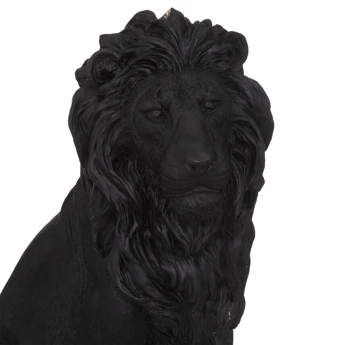 Estátua leão preto 43x24x51,5cm, , large