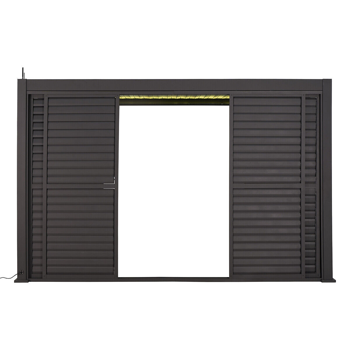 Persiana para pérgola ÉVORA cinza escuro 3m, , large