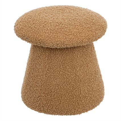 Pufe FERME em forma de cogumelo castanho, , large