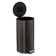 Balde Do Lixo Delta Cinza Em Metal 30L