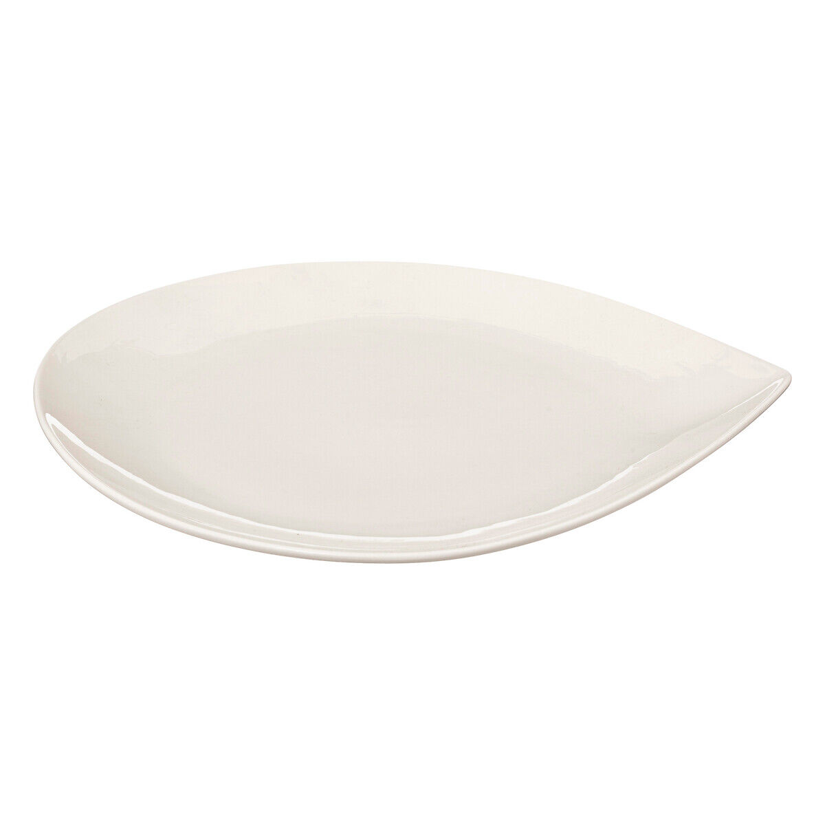 Prato raso branco GOTA em porcelana 26cm, , large
